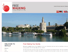 Tablet Screenshot of freewalkingtoursevilla.com